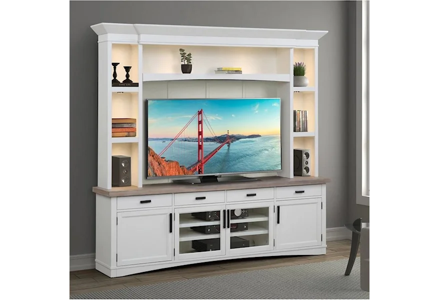 Americana Modern Entertainment Wall Unit by Parker House at Esprit Decor Home Furnishings